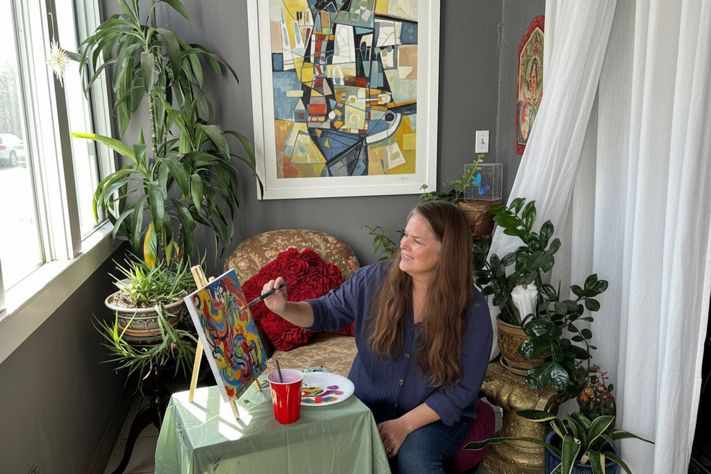 Creative Moments for the Soul Painting Experience Bisbee Senior Center