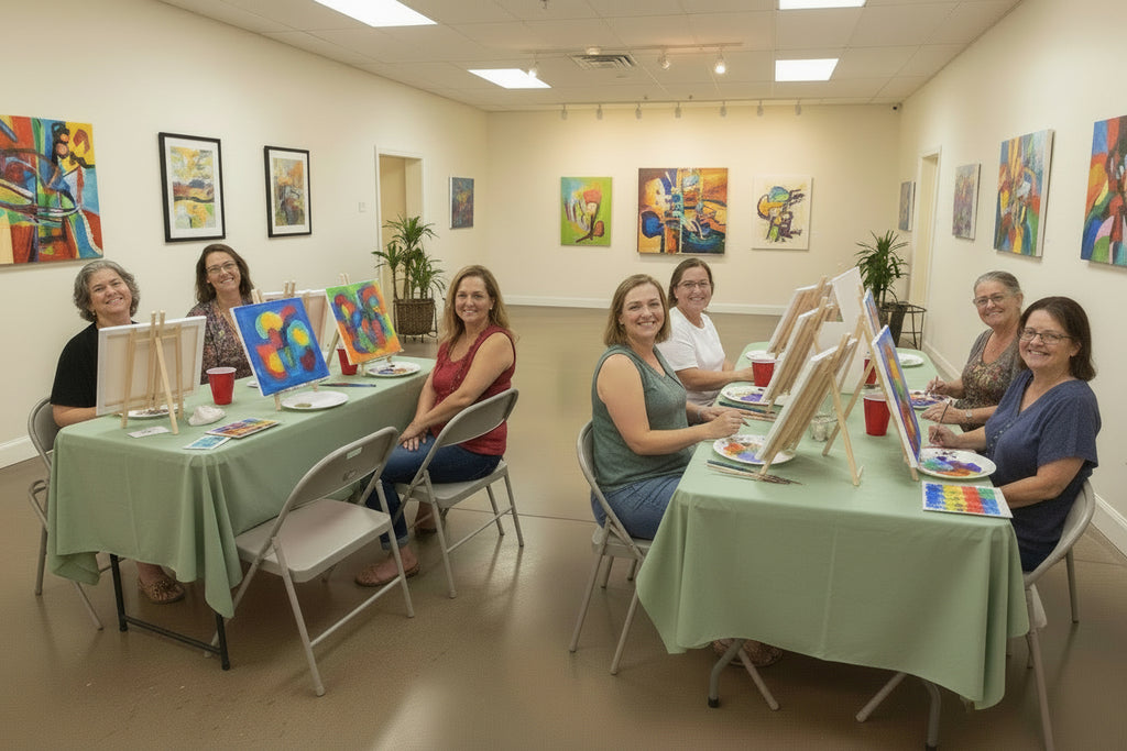 Creative Moments for the Soul Painting Experience Bisbee Senior Center