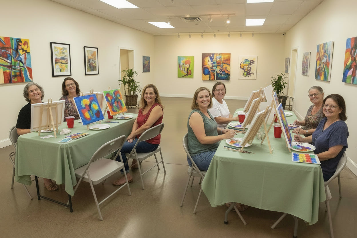 Creative Moments for the Soul Painting Experience Bisbee Senior Center