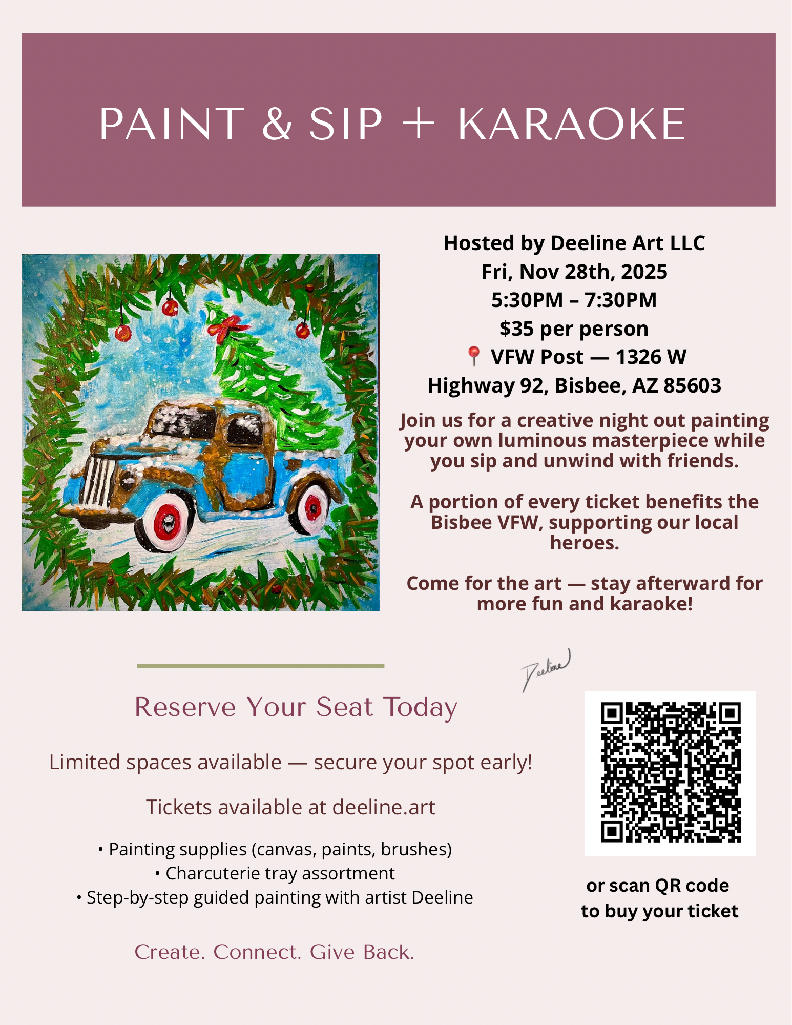 Paint and Sip VFW 11-28-25