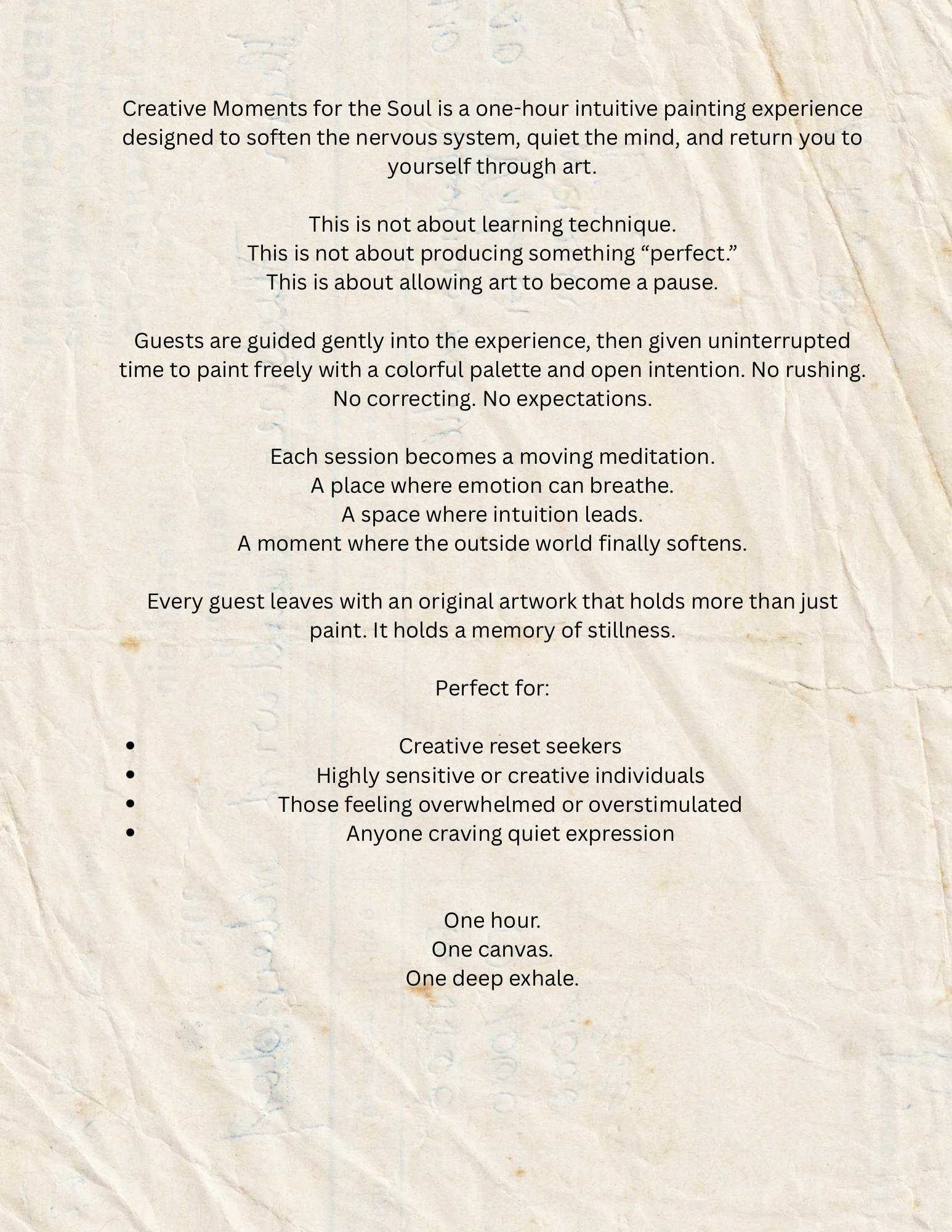 Creative Moments for the Soul Painting Experience Bisbee Senior Center