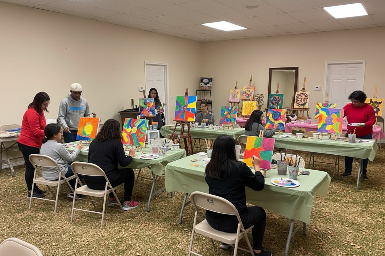 Creative Moments for the Soul Painting Experience Bisbee Senior Center