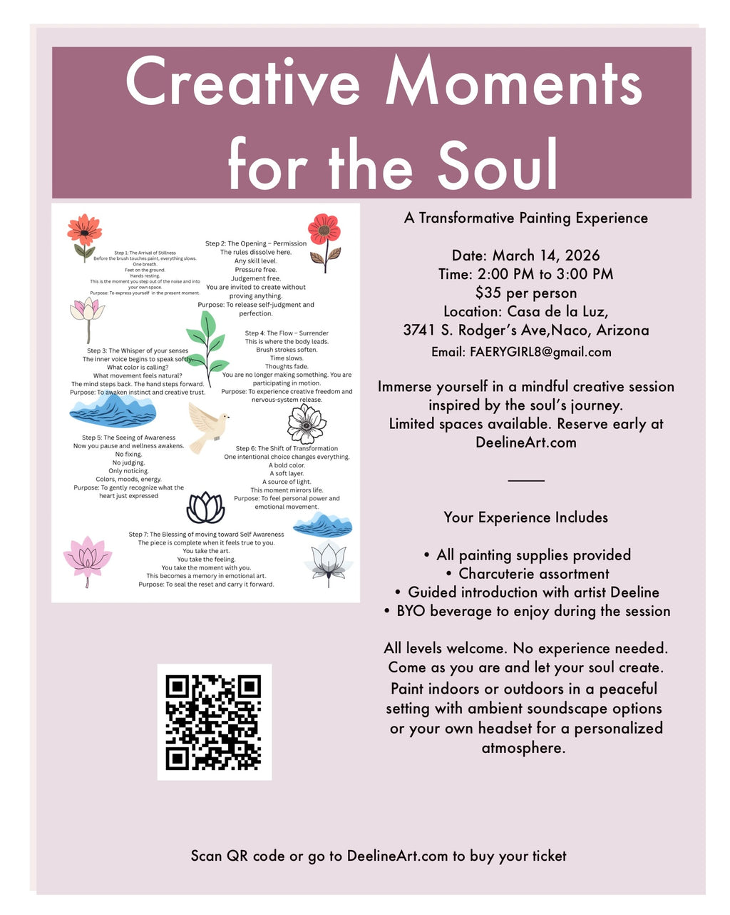 Creative Moments for the Soul Painting Experience