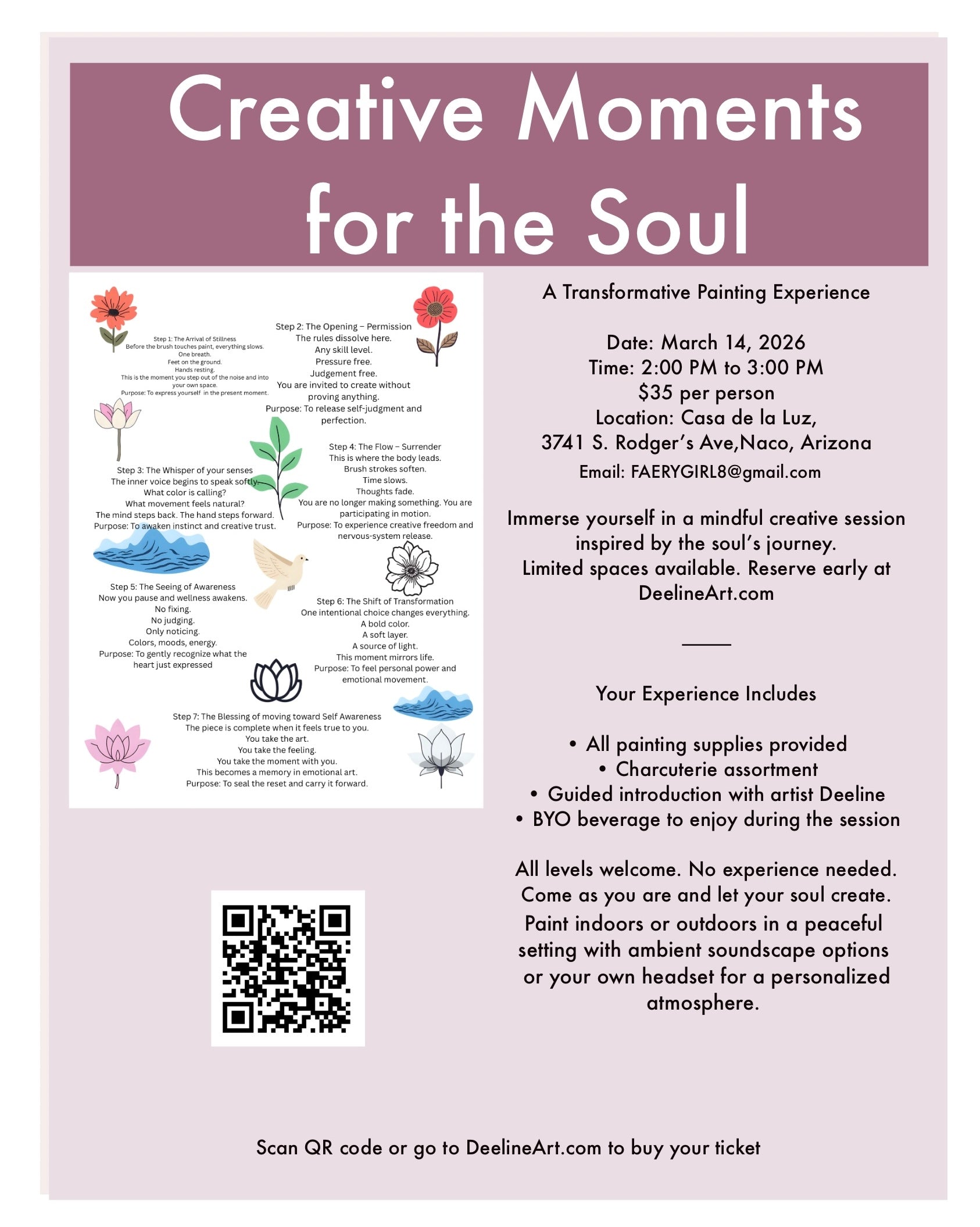 Creative Moments for the Soul Painting Experience