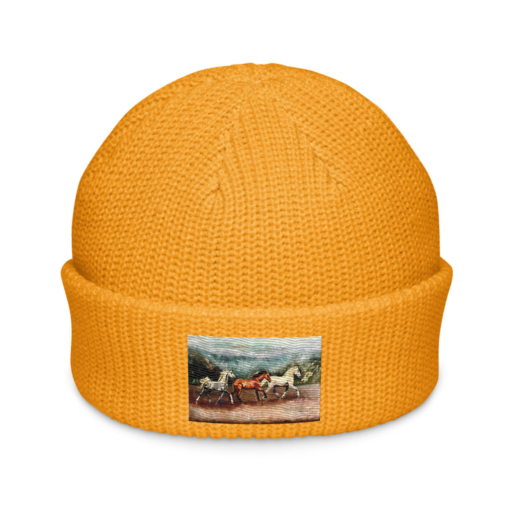 Tranquil Horizon Walk Fisherman Beanie - Gold image